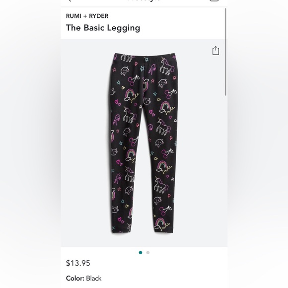 Set of Two Girls Patterned Leggings - Picture 8 of 15